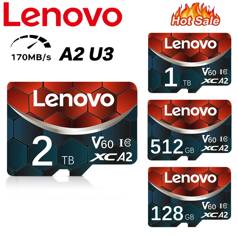 Tarjeta SD Lenovo V30 de 2TB, tarjeta Micro TF SD, 1TB, 512GB, 256GB, 128GB, Tarjeta de memoria A2, Tarjeta Flash 4K, Micro tarjeta Sd para Nintendo Switch