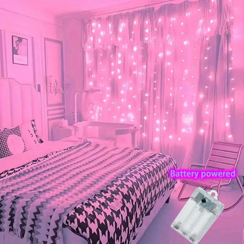 

Светодиодные гирлянды на батарейках — специальное предложение ко Дню святого Валентина, декоративные светильники для дома