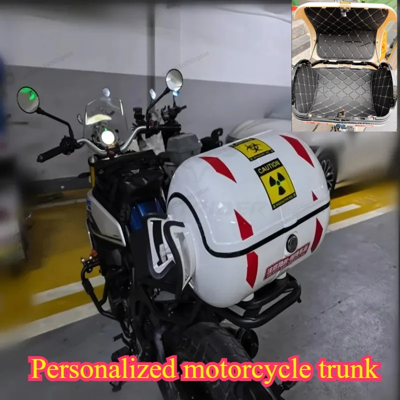 

Motorcycle Trunk Cute Personalized Trunk Large Capacity Waterproof Anti-collision Motorcycle Box Top Case Electric Vehicle Trunk