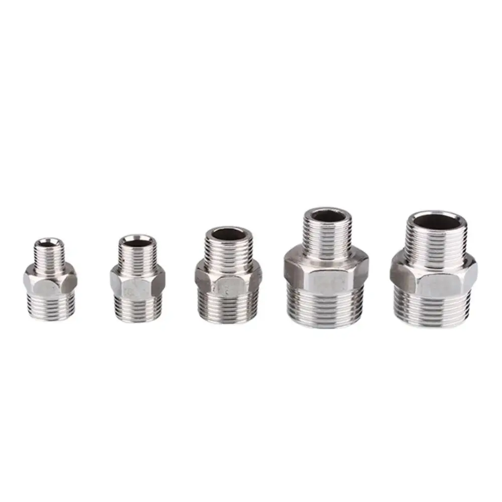 201 Stainless Double Male Thread Connecter Thickened Multiple Specifications Stainless Steel Hex Nipple Hex Nipple Union