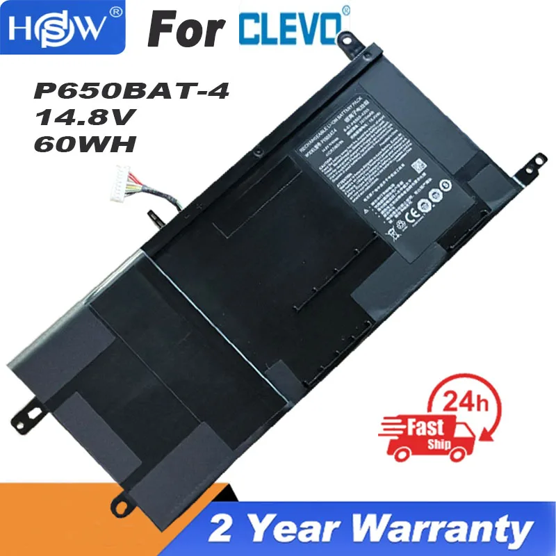 

New 14.8V 3915mAh P650BAT-4 P6MBAT-4 6-87-P650S-4252 Laptop Battery For CLEVO P650SG P655RA P670RG P651RG P671RE3 Z7 Series