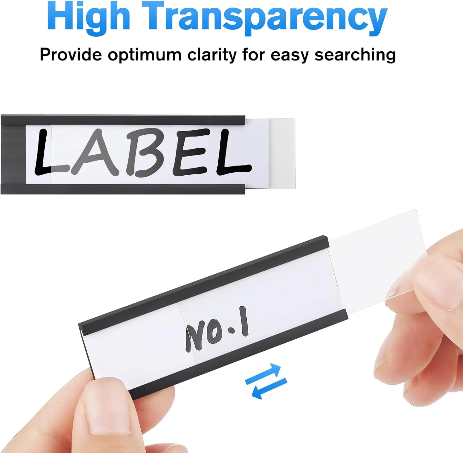 Paquete de 20 etiquetas magnéticas, etiquetas de nombres magnéticas reutilizables para estante de taquilla, caja de herramientas, hogar, oficina, refrigerador, pizarra blanca