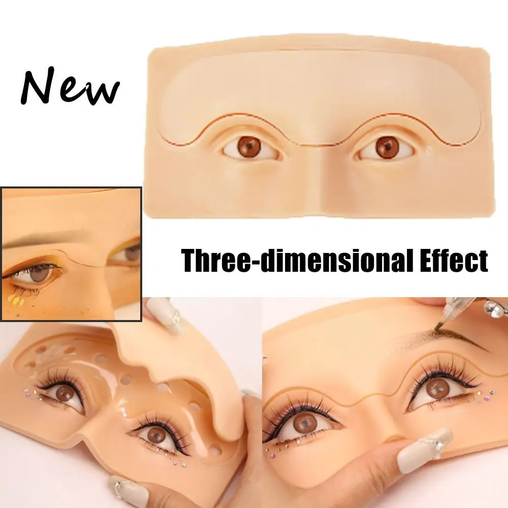 

for Face Eyes The Perfect Aid Gift for beginner eyelash artists Painting Makeup Practice Skin Makeup Training Board Silicone