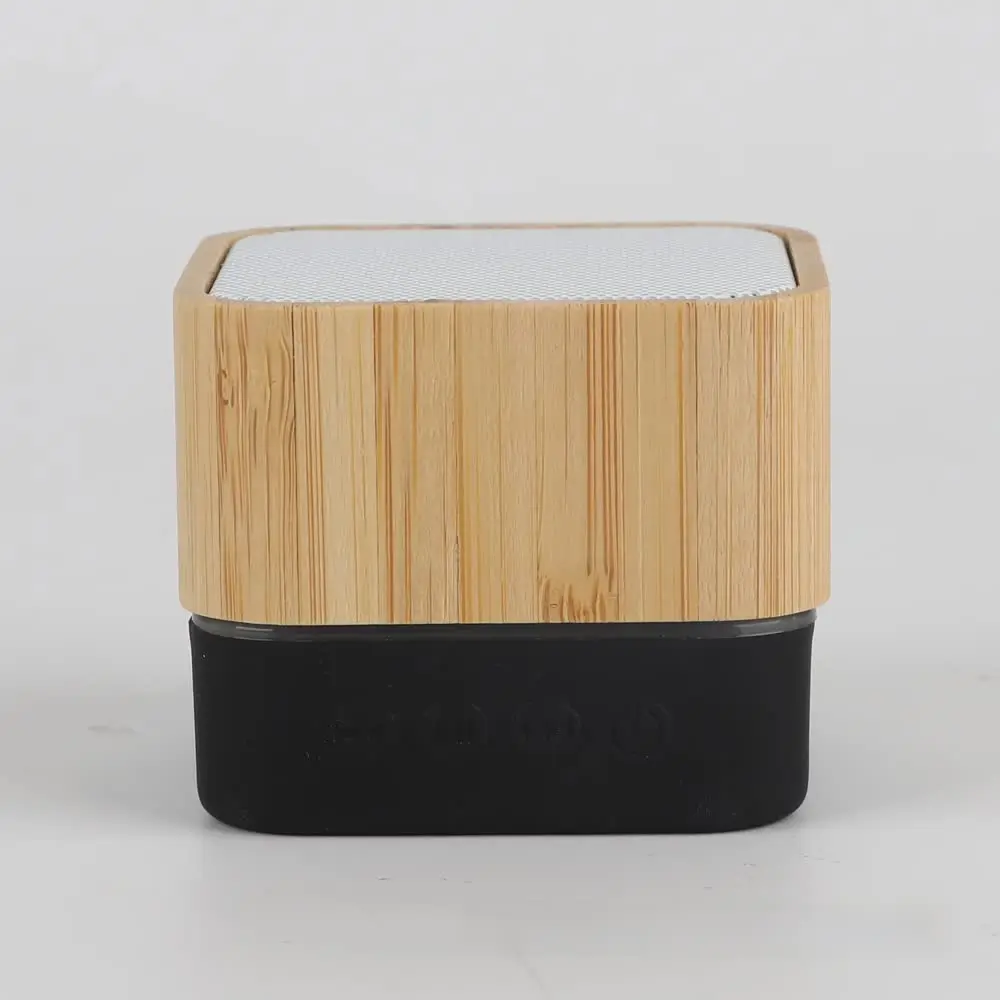 Portable Wireless Bamboo Bluetooth Speaker Outdoor Card Insertion Computer Desktop Car Use Reddish Blue Royal Blue Sound System