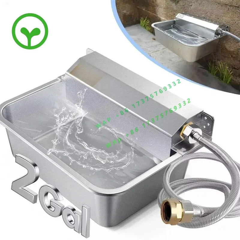 【Best-selling】Stainless Steel Outdoor Pet Feeder Auto-Fill Feature 304 Product Animal Drinkers Dog Water Dispenser