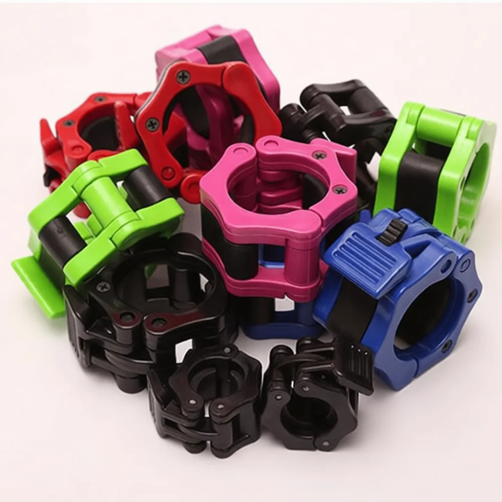 Dumbbell Barbell Spinlock Collars Steel Screw Nuts Weight Lifting Bar Fixing Clamps Fitness Workout Strength Training Tool