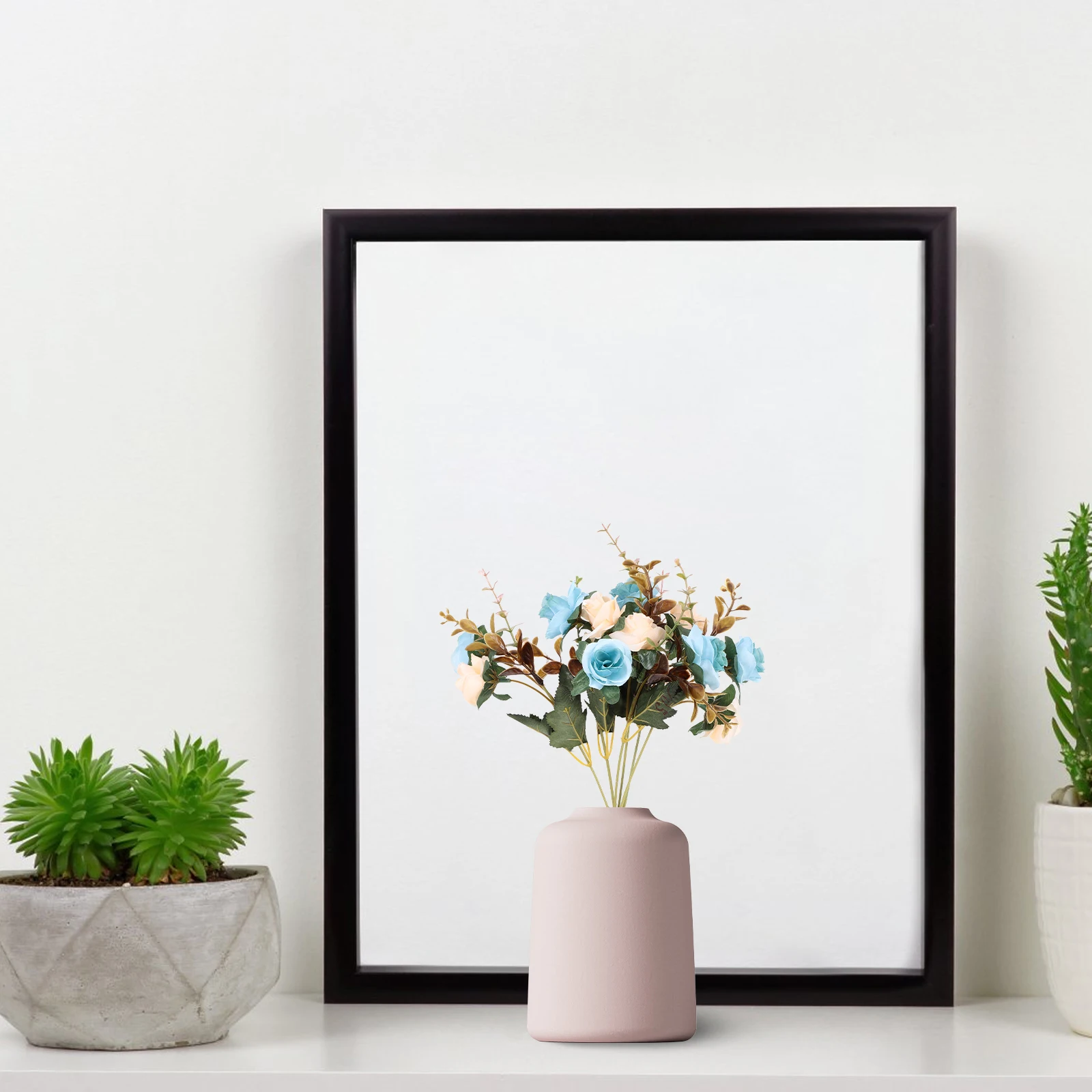 

2Pcs Artificial Silk Cloth Decorative Bouquet Wedding Home Office Flower Arrangement DIY Decor