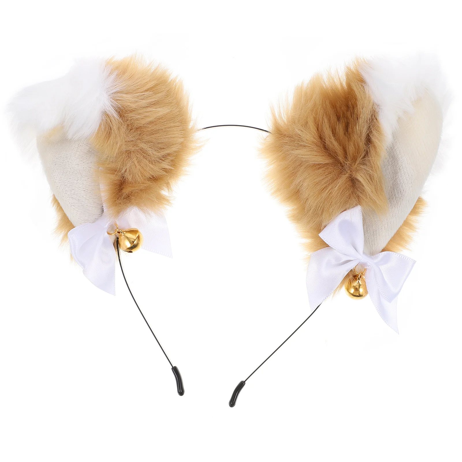 

Cat Ear Bell Headband Kids Headphones Hair Accessory for Party Girl Hairband Fabric Cosplay Hoop Holiday Women's