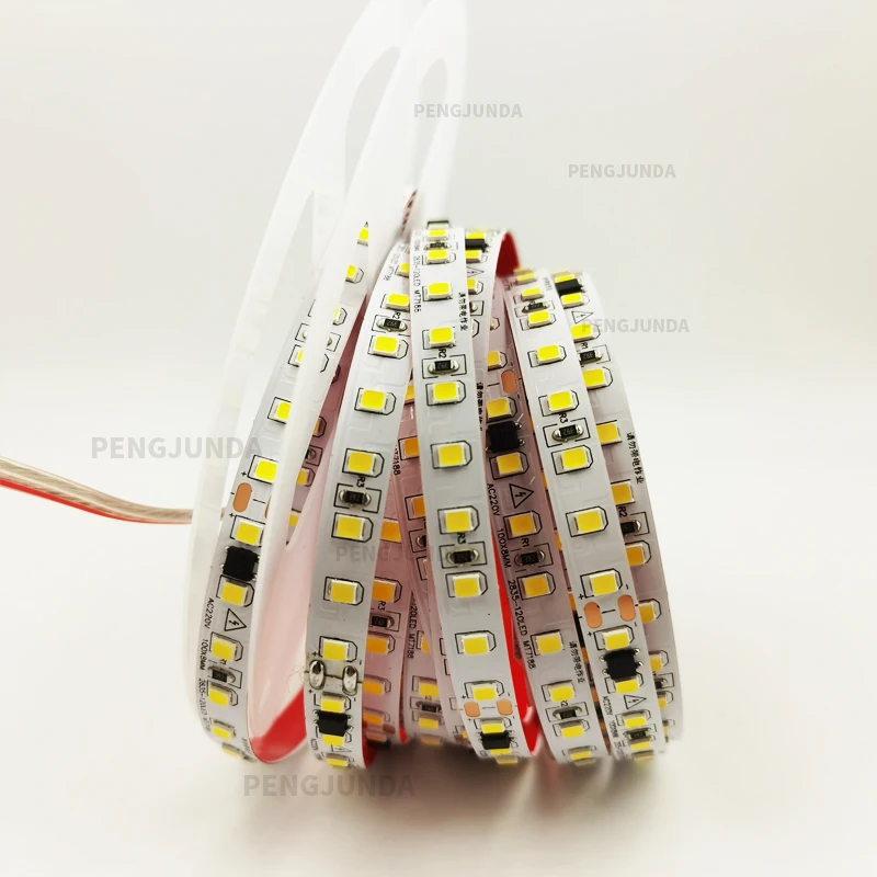 

220V 2835 Led Strip Light 120LED/m 5m With IC IP67 Tube Waterproof Decoration White/ Warm White/ Natural White 12mm Width