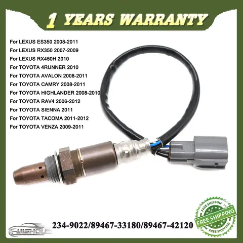 89467-33180 89467-42120 Toyota Camry Lexus ES350 RX350 RX450H 8946733180 용 업스트림 자동차 공기 연료 비율 람다 산소 센서