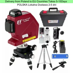 KaiTian Laser Level Tripod Self-Leveling 360 Professional High Precision Cross 12 Lines Horizontal&Vertical Laser Level Receiver