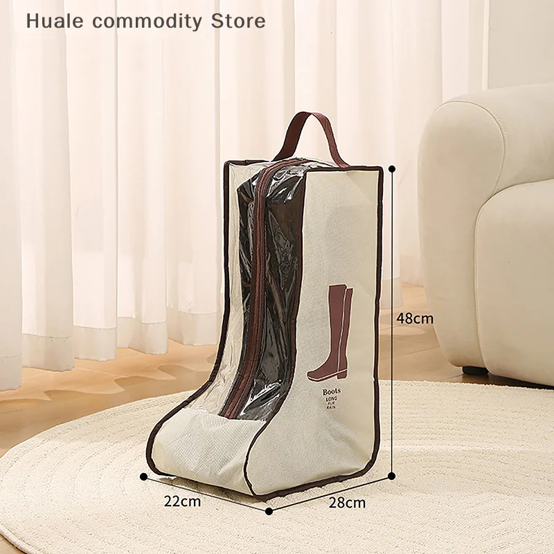 Sacos de armazenamento de sapatos capa longa equitação botas de chuva organizador à prova de poeira portátil viagem zíper bolsa acessórios suprimentos item