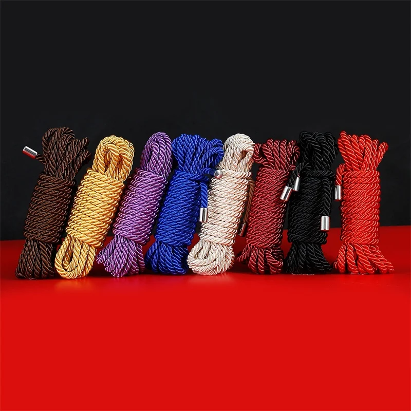 Exotische Shibari Zubehör von Handschellen Bondage weiches Seil für Männer Frauen Fetisch Sklave Rollenspiel Binder Zurückhaltung Touch Binden Spaß