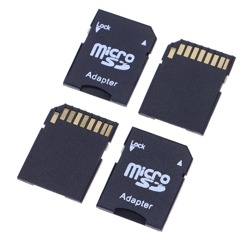 10pcs Micro SD TransFlash TF To SD SDHC Memory Card Adapter Converter Phones Tablet Memory Stick For Computer Internal Storages