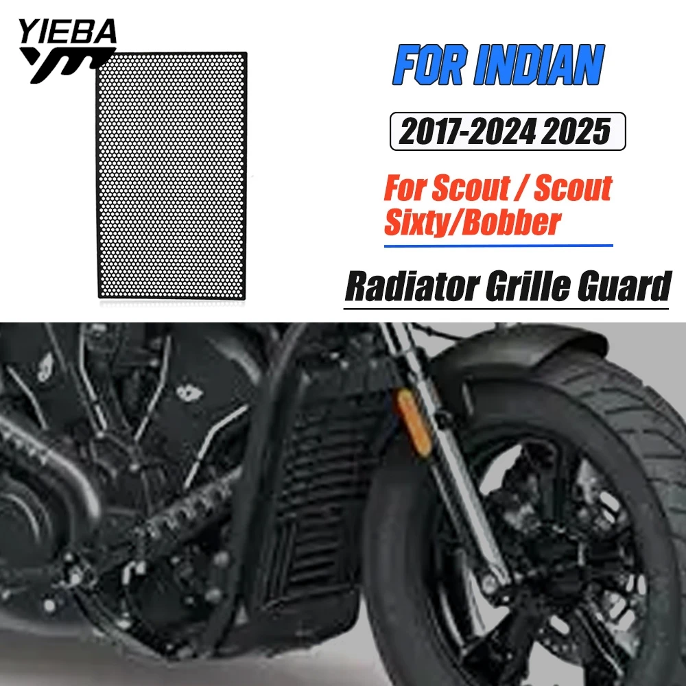 

Motocycle Radiator Grille Cover Water Tank Guard Protector For Indian Scout / Scout Sixty/Bobber 2017 2018 2019 2020 2021 - 2025