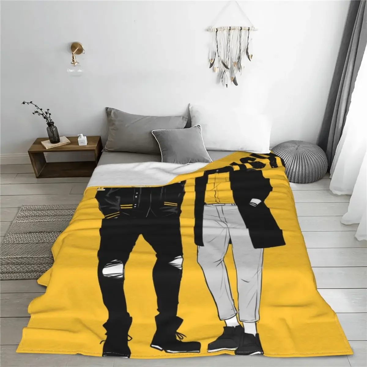 Aslan Jade Eiji Flannel Throw Blankets Banana Fish Anime Blanket for Bedding Bedroom Super Soft Plush Thin Quilt