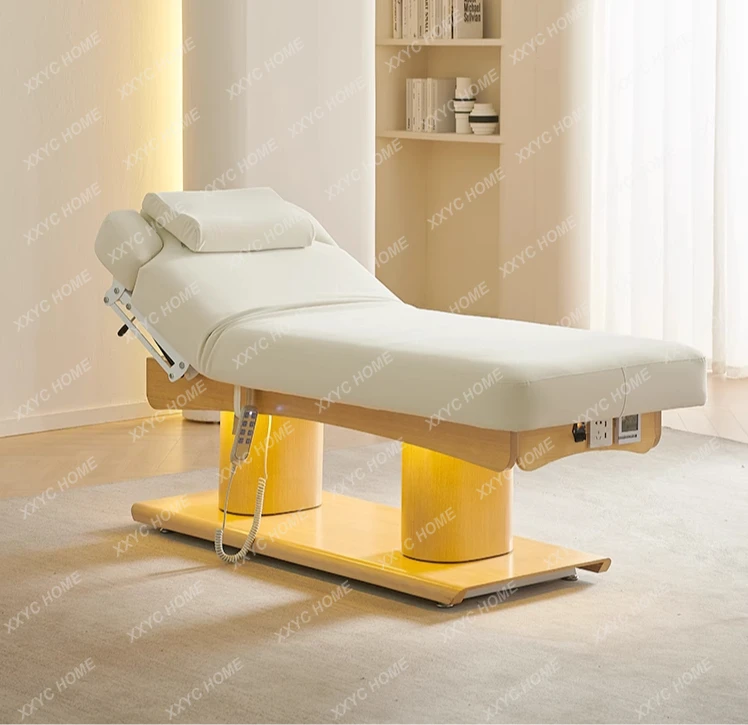 

Высококачественная электрическая косметическая кровать, лифтинг, массаж, ресницы, мытье лица, латексная кровать