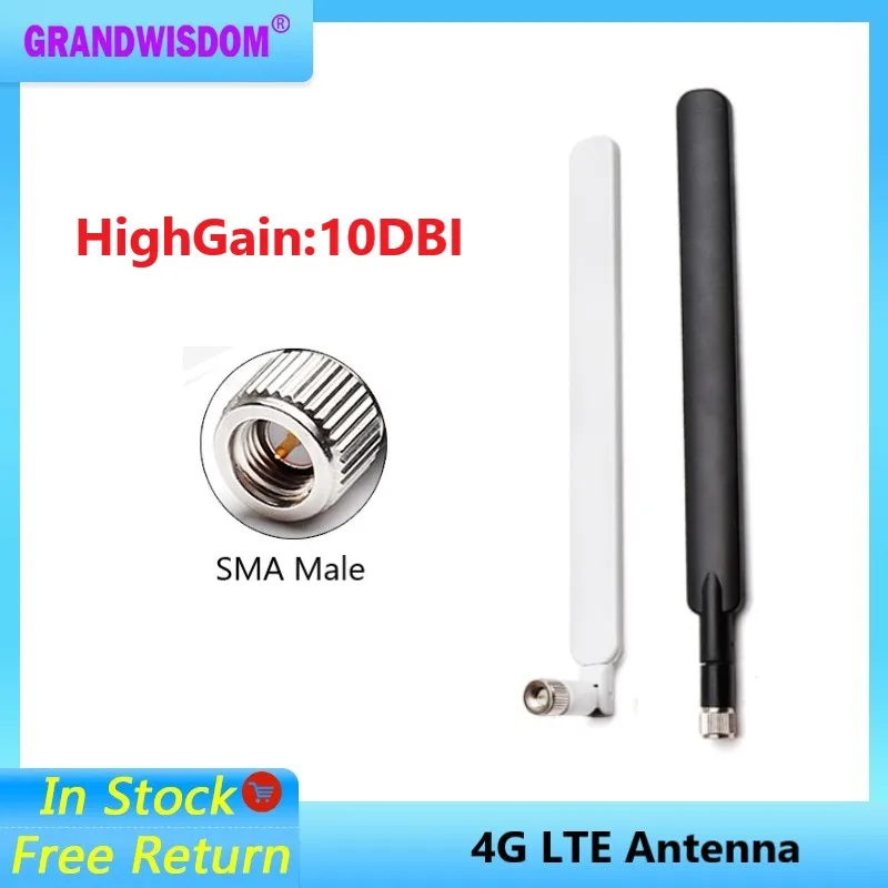 

gws 1 2pcs 4G Antenna SMA Male for 4G LTE Router External Antenna for Huawei B593 E5186 For HUAWEI B315 B310 698-2700MHz