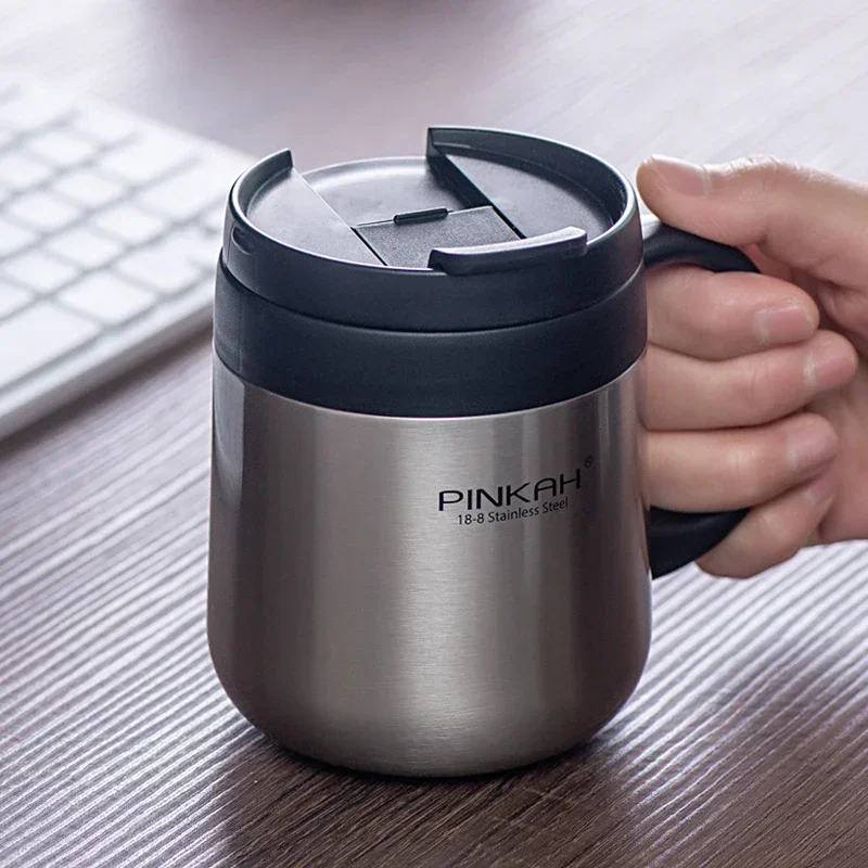 Pinkah Coffee Thermo Mug 350ml 460ml Office Vacuum Flasks Home Thermos Cup with Handle Insulated Gift Mug Keeps Drinks Hot - view 2