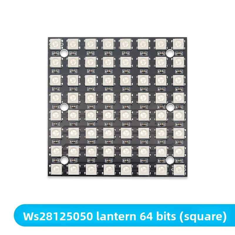 WS2812 5050 RGB LED Strip Built-in Driver - Round/Square Multi-Shape Multi-Size 1/3/4/7/8/16/25/64-bit Square / Round