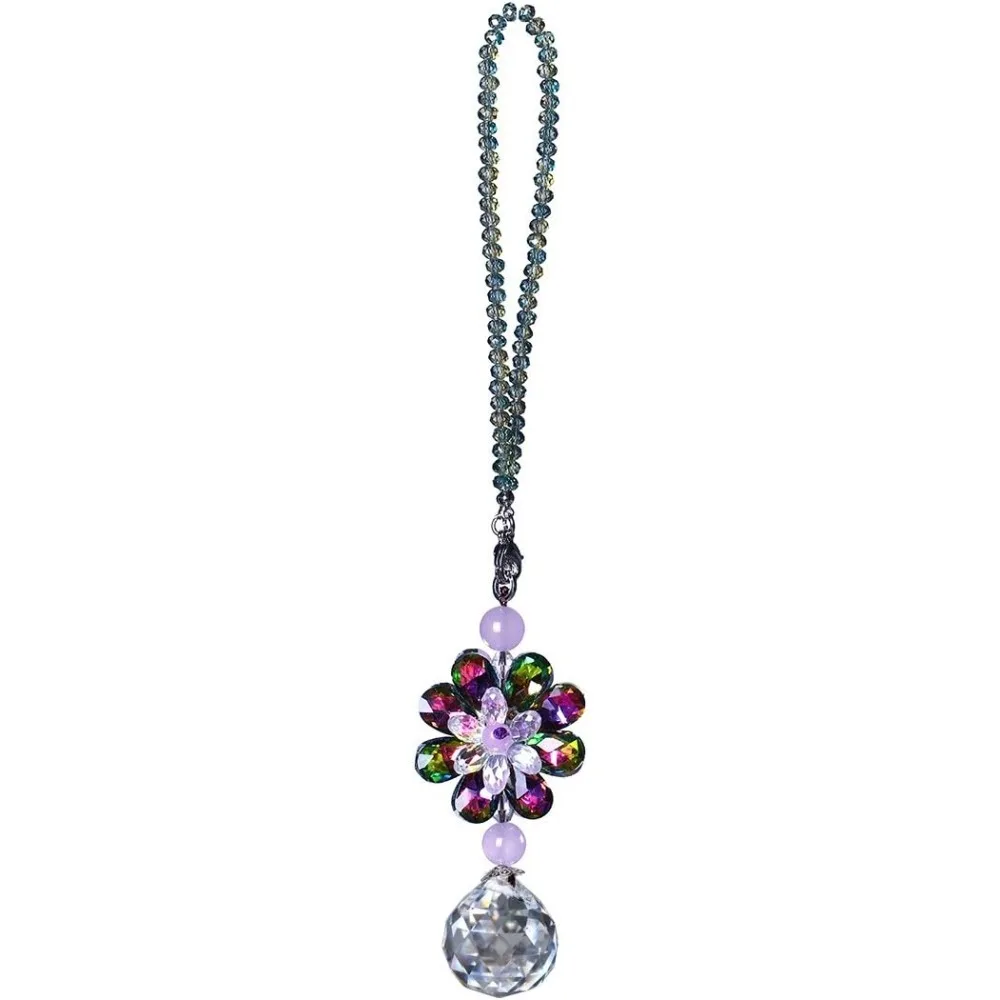 

H & D Подвесная Люстра Кристаллы Шар Призмы Фэншуй Ловец Солнца Радуга Подвеска Автомобильный Шарм (красочный)