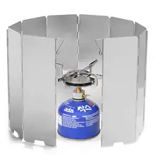 8/10/12/16 placas fogão a gás escudo de vento acampamento ao ar livre piquenique cozinhar queimador tela à prova vento liga alumínio tela vento