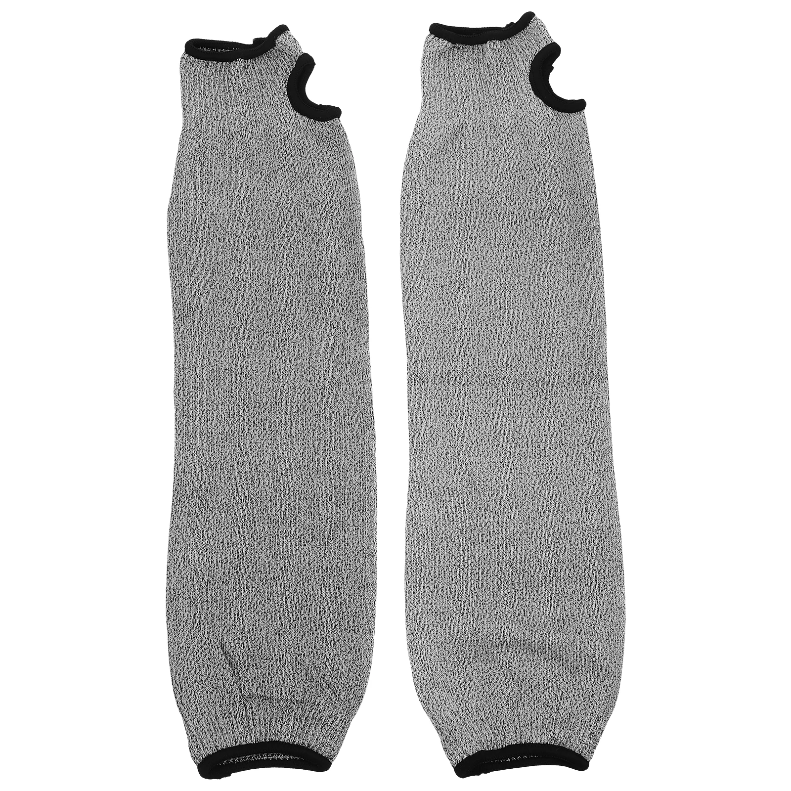 

2pcs Anti-Cut Arm Sleeves 45cm Grey White PE Material Protective Forearm Gardening Mechanic Work Gloves