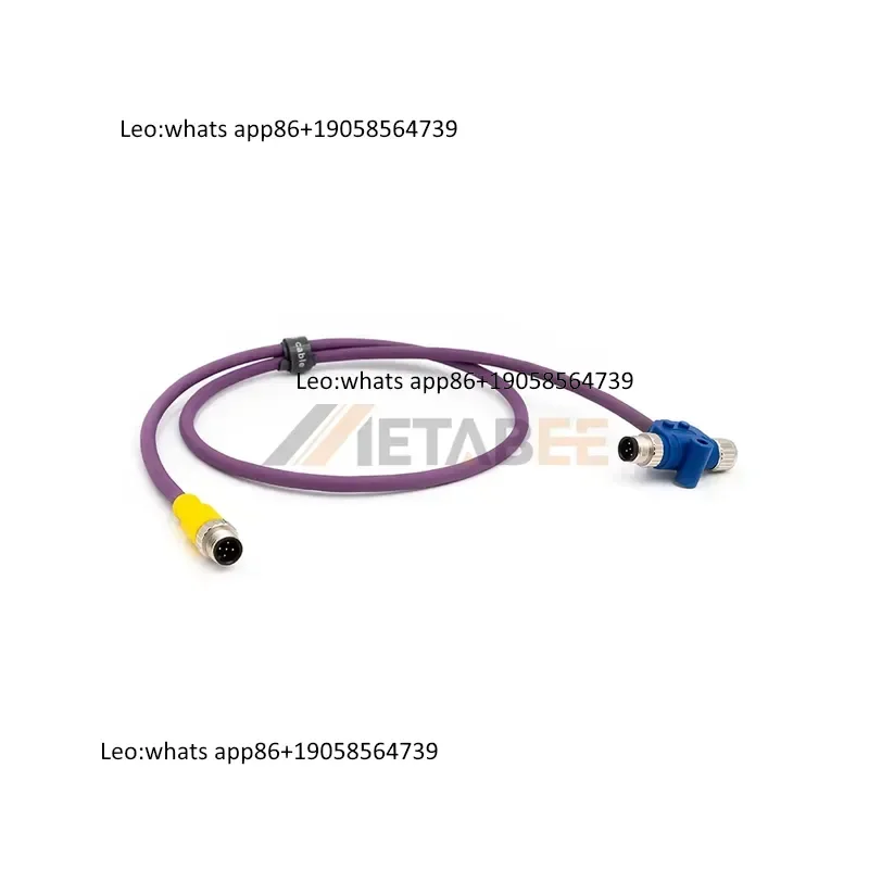 M12 Waterproof DIN Connector 5 Pin Male to Female Industrial Solder Plug NMEA 2000 Marine System signal Cable for Industrial