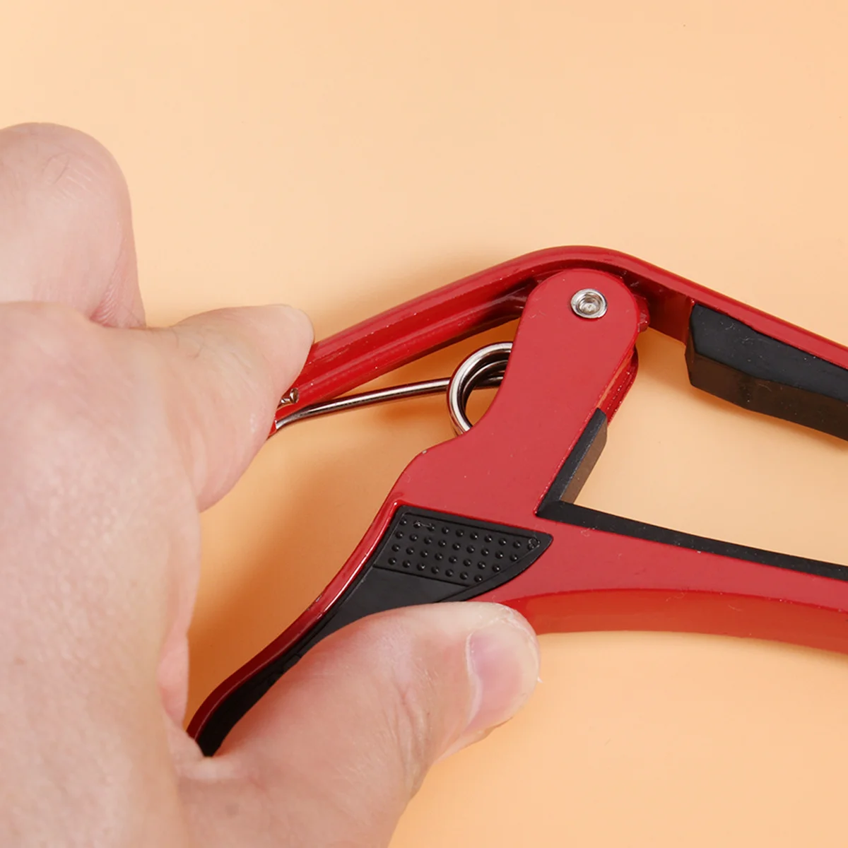 

Heavy Duty Tuner Capo Guitar Capo Professional Instrument Capo for Guitar Ukelele (Red)