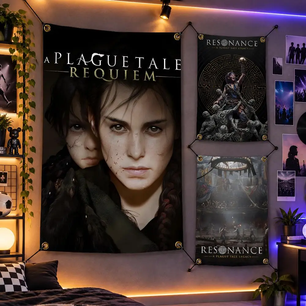 Game A Plague Tale Dark Adventure Flags Personalized Flag Room Dorm Camping Picnic Garage Bar Indoor Outdoor Wall Decor