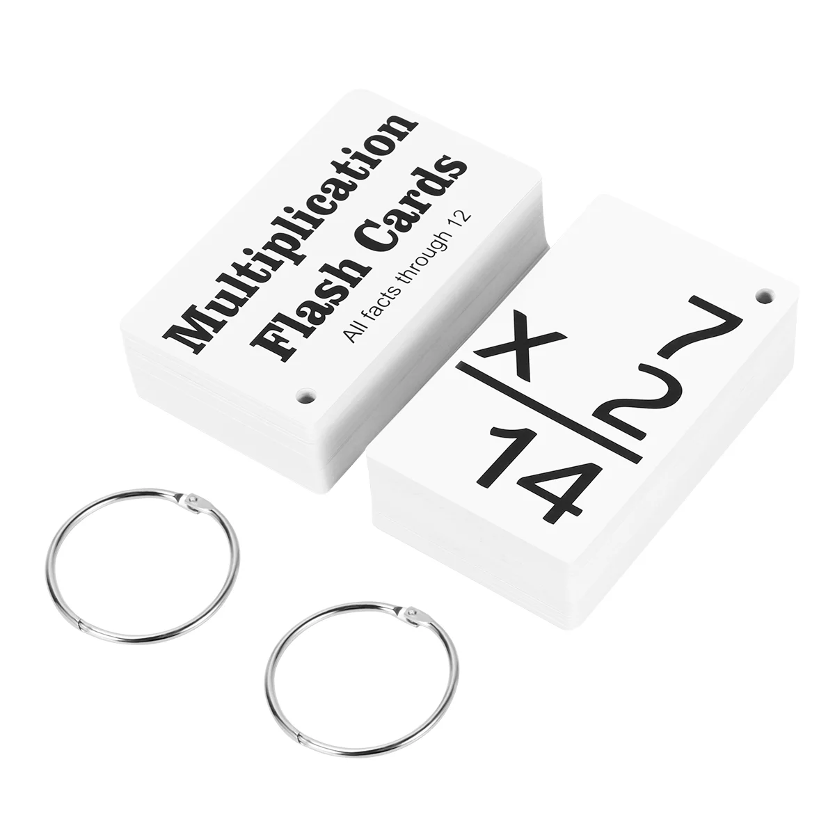 

Флэш-карты Toyvian Education Умножения 156 карт 0–12 лет Флэш-карты для дрелей всех фактов с 2 кольцами