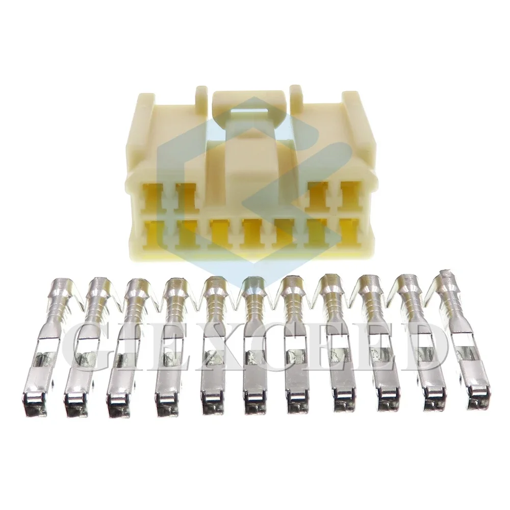 

1 комплект, 11-контактный автомобильный пластиковый разъем корпуса, серия 2,2 7283-1214, автомобильная сборка переменного тока, незапечатанная сменная розетка для проводов