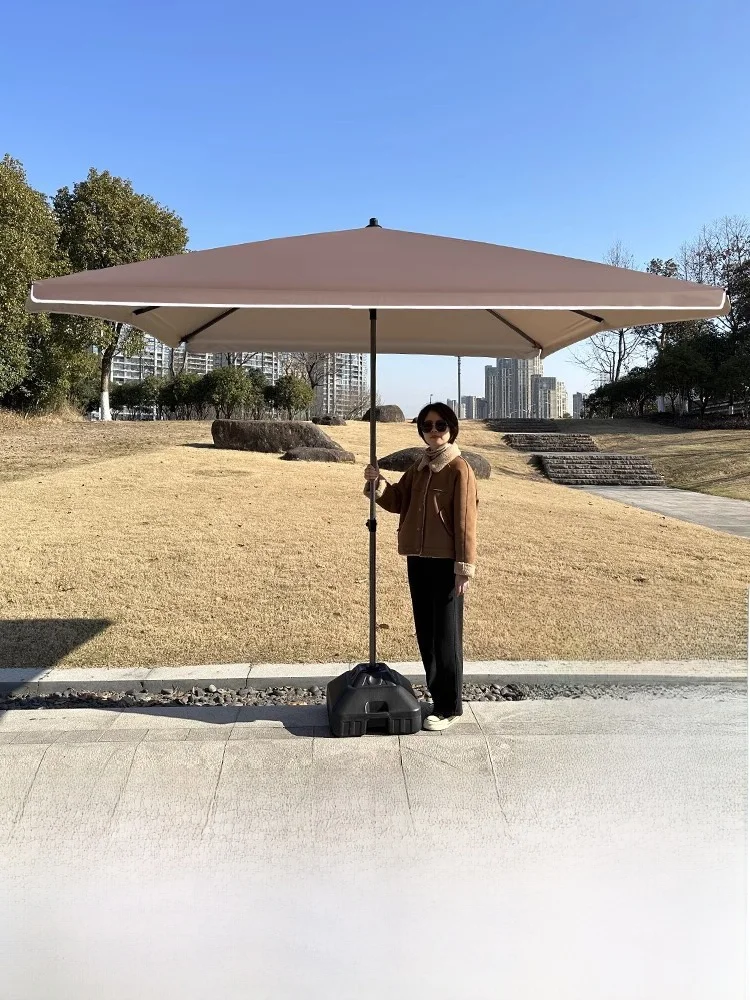 

Утолщенный большой уличный зонт-навес для коммерческого использования, всепогодный четырехсторонний зонт-павильон для торговых палаток