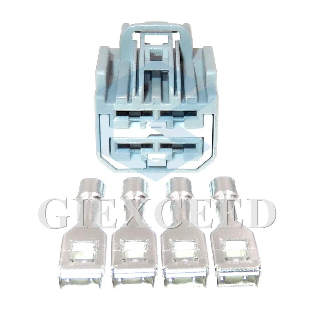 2 juegos de 4 pines 7283-6469-40 conector de Cable de alta corriente conjunto de CA arnés de Cable enchufe serie 6,3 enchufe automático sin sellar de alta potencia