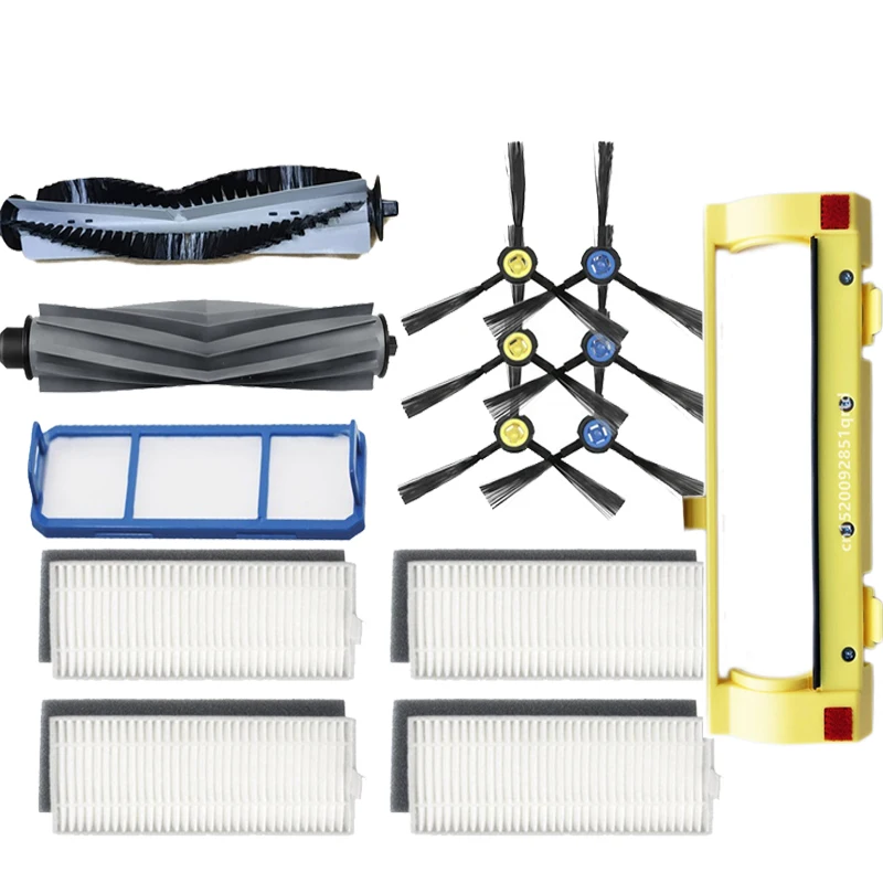 เครื่องดูดฝุ่น Roller หลักแปรงแปรงด้านข้าง HEPA Filter Mop ผ้าสำหรับ Genio Deluxe 500หุ่นยนต์เครื่องดูดฝุ่น