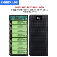 18650 Battery Holder DIY Shell Dual USB Type C Charge Powerbank Case for Smartphone 18650 Battery Power Bank Case Storage Box