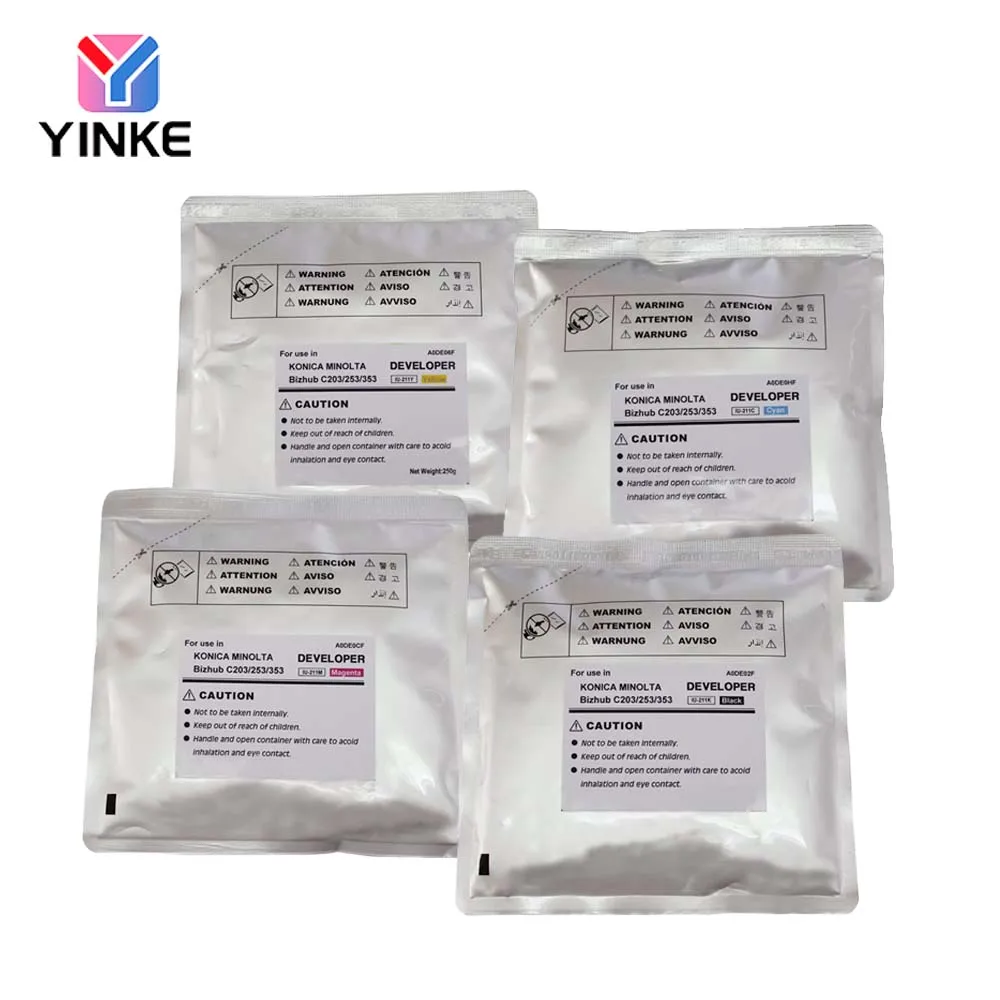 

210 г порошка проявителя IU211 для Konica Minolta bizhub C200 C203 C210 C253 C353, качество OEM, 1 пакет