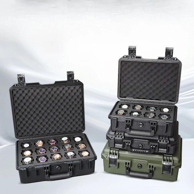 صندوق تخزين الساعات المحمولة للرجال، حقيبة حماية لساعة المعصم، حاوية منظم لساعات السفر، صناديق ساعة مقاومة للماء