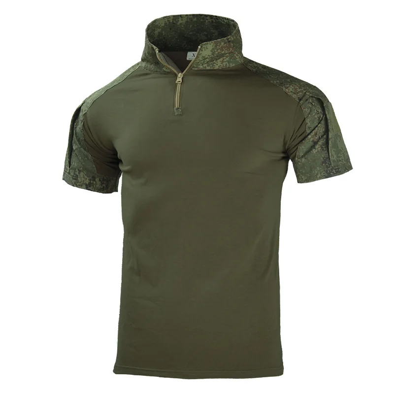 Picture 3: Outdoor Tactical Hiking T-Shirts Men Combat Military Army CP Camouflage Short Sleeve Hunting Climbing Shirt  Sports Clothes