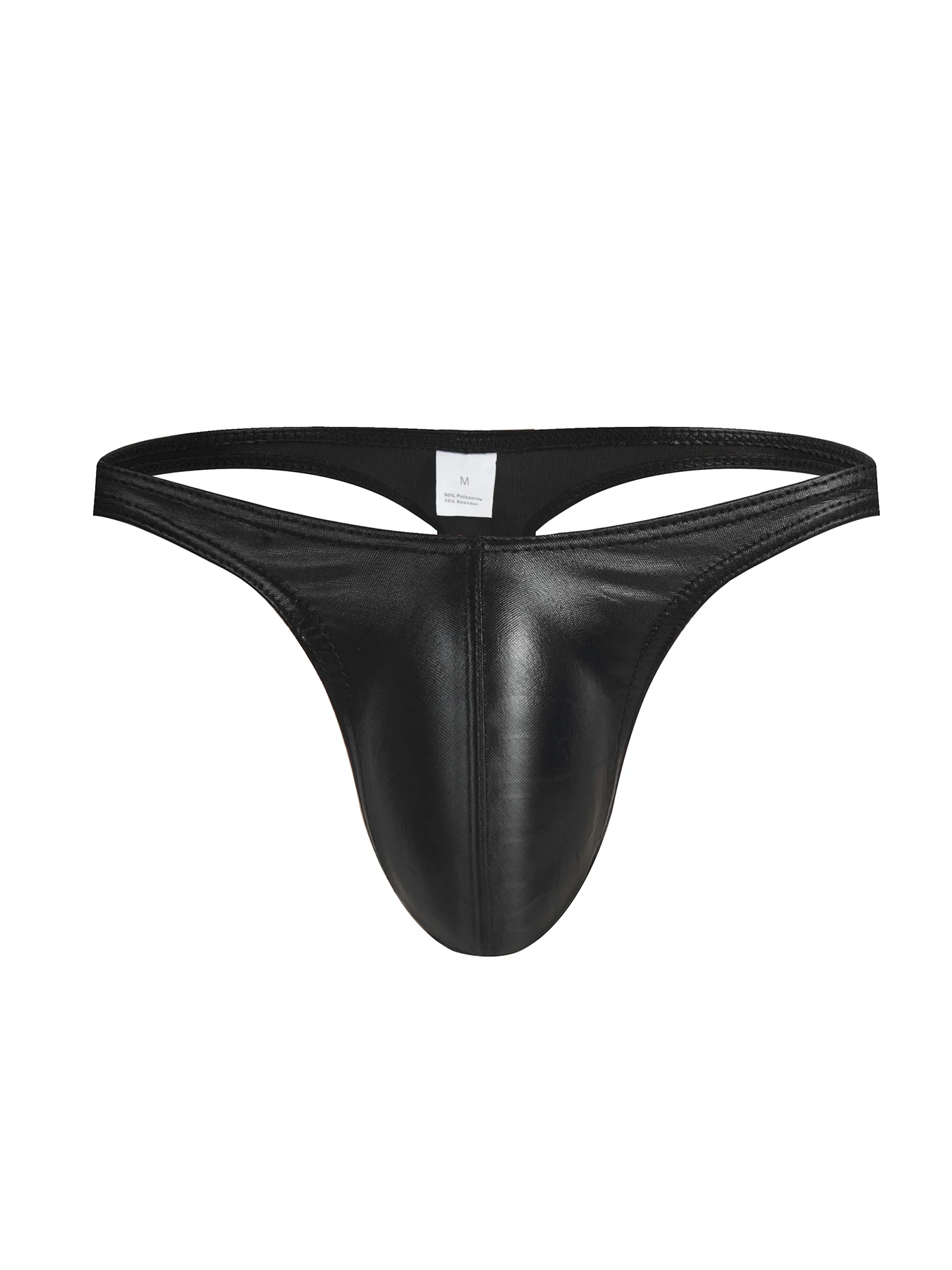 Men Butt-Lifting Bikini Briefs Underwear Sexy U Pouch Male Mini Panties Cuecas Faux Leather Gym Underpants Hombre Slip Lingerie