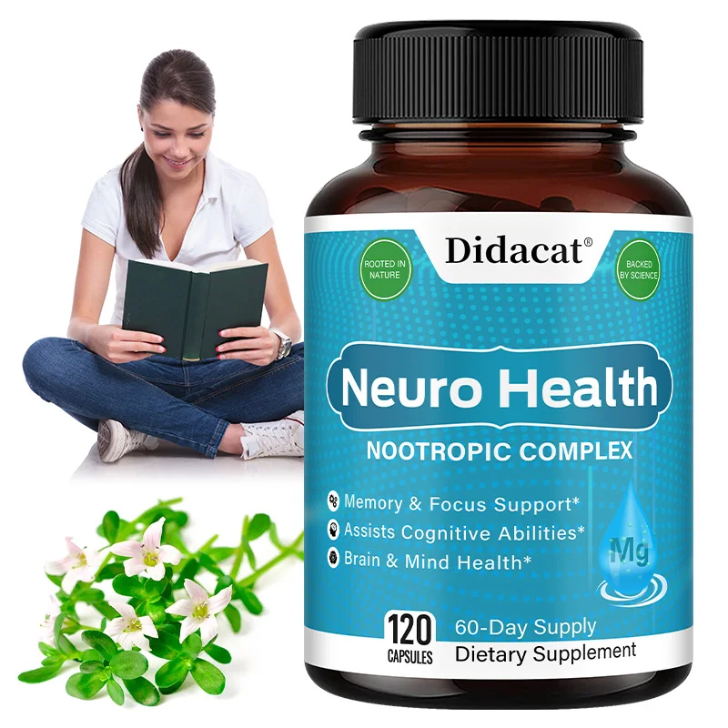 

Nerve Support Capsules, Vitamins, Neuro Botanical Blend, Nerve Wellness, Brain Function, Energy & Blood Circulation Support