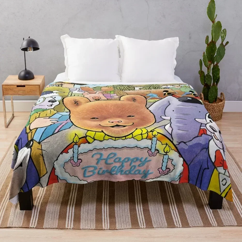 

Rupert Bear Annuals Throw Blanket Warm Flannel Blanket for Couch Chair Bedroom
