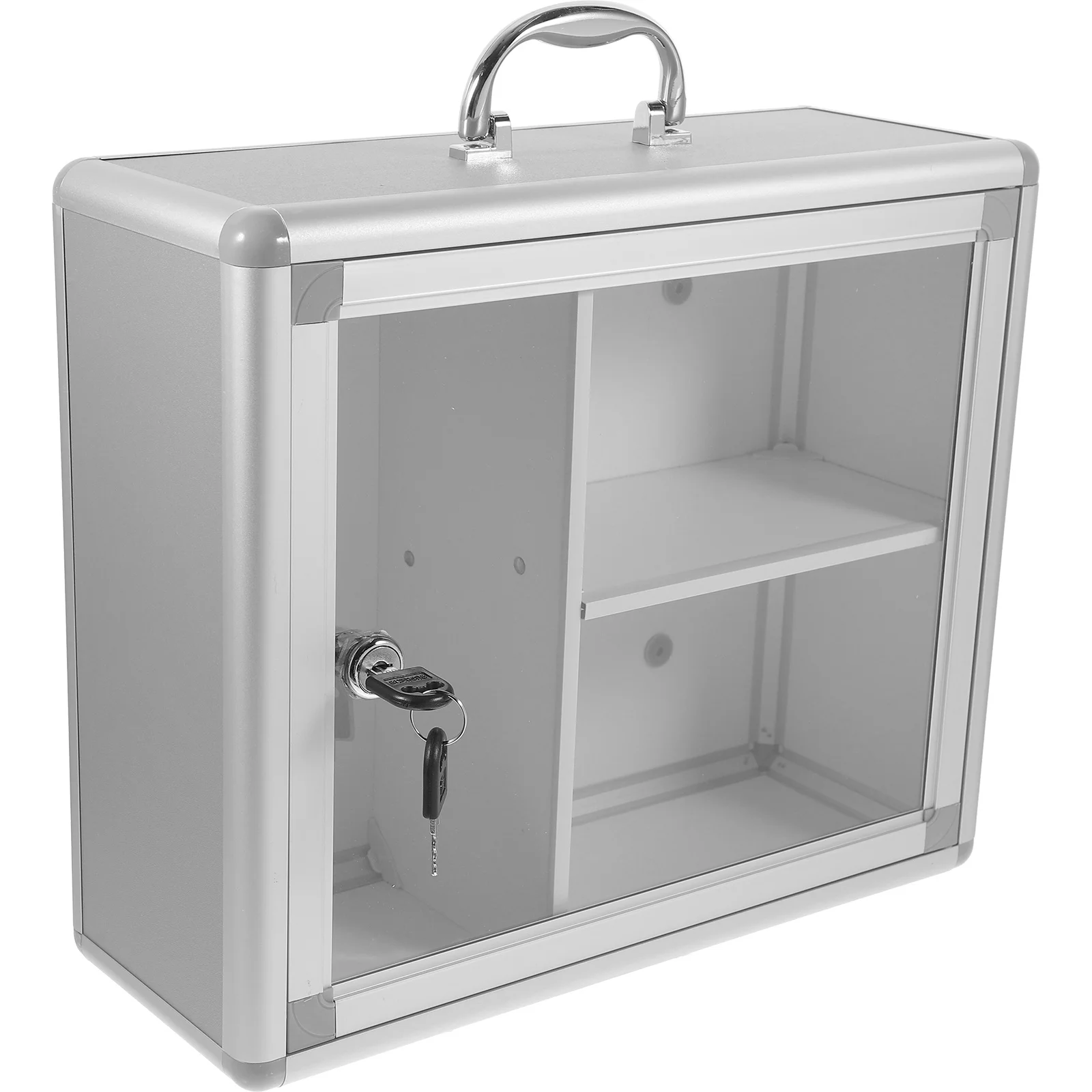 

Настенные коробки для хранения с замком, бытовые лекарства для сейфа, серебристый
