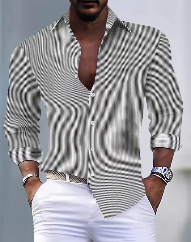 Men's Long Sleeve Shirt Casual Fashion Hawaiian Palm Tree Graphic 3D Print Men's Lapel Buton Down Tops Classic Unisex Blouse。