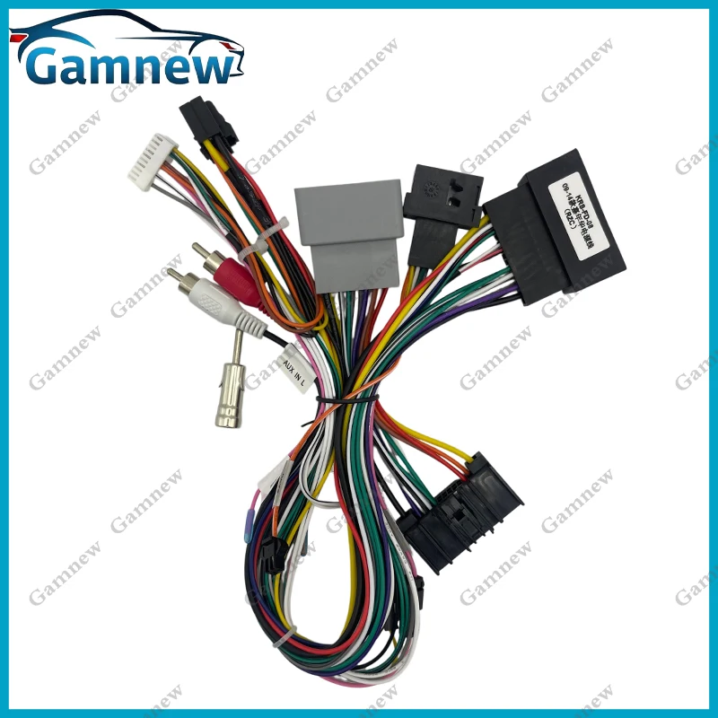 Car Audio Radio DVD Android 16PIN Power Cable Adapter For Ford Fiesta 2009-2014 Power Wiring Harness
