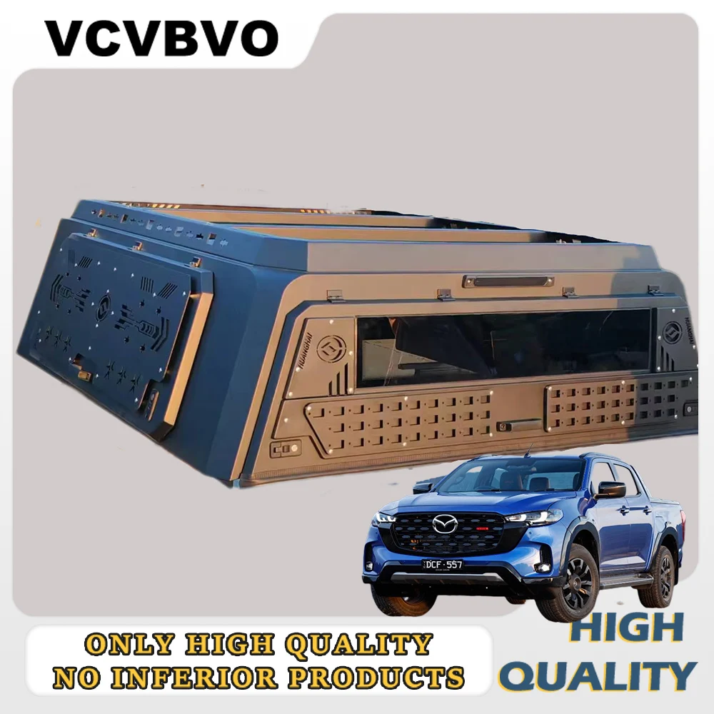 

Rear Trunk High-top Luggage Rack with Three-sided Opening and Closing, Trunk Cargo Box Modification, Suitable for BT‑50
