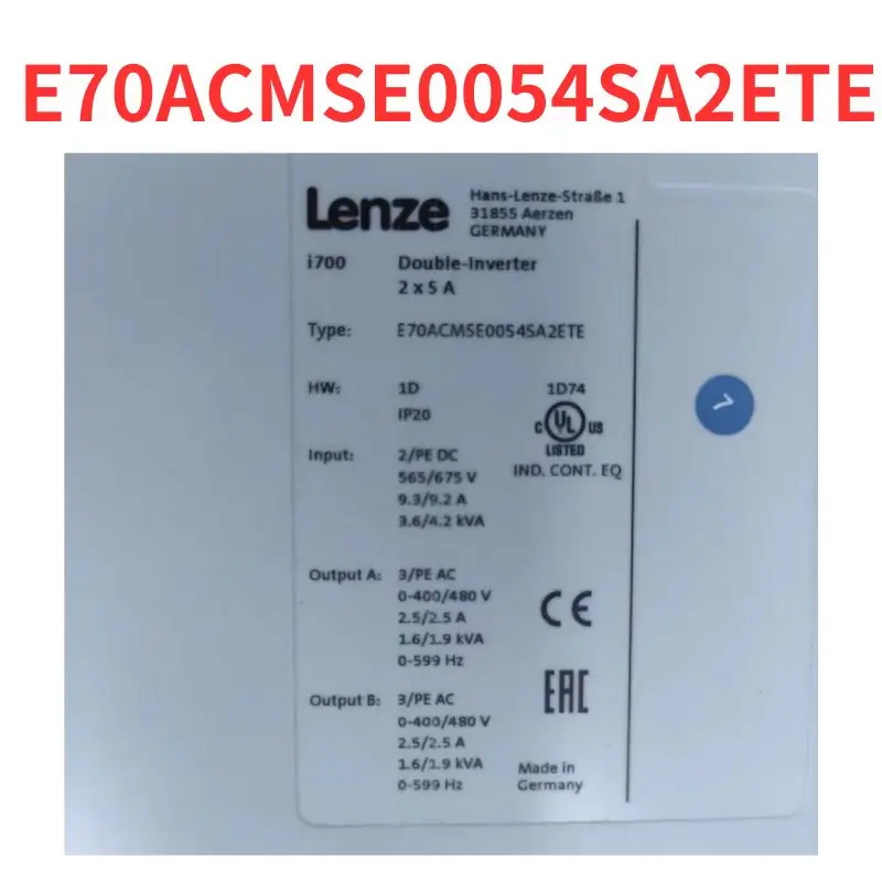 

second-hand Single axis driver E70ACMSE0054SA2ETE , function well Tested well and shipped quickly