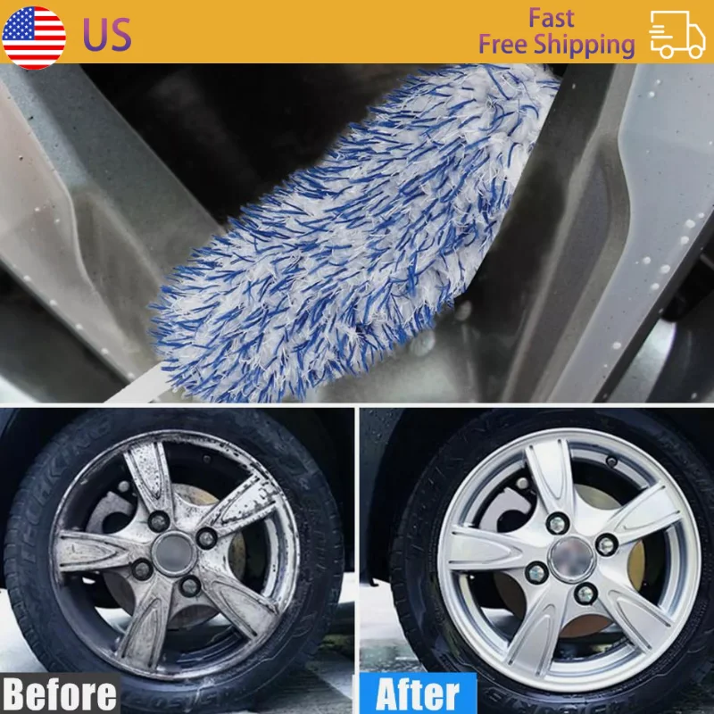 

1 шт., 17 дюймов, щетка для пыли, автомобильная косметическая щетка, инструмент для мытья и обслуживания, щетка для колес, автомобильные средства для удаления пыли, чистящие средства, щетка для автомобильных шин