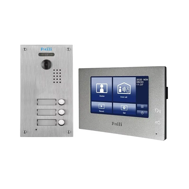 

2 Wire 7 Inch Video Door Phone Videoportero Video Intercom Doorbell for 3 Family