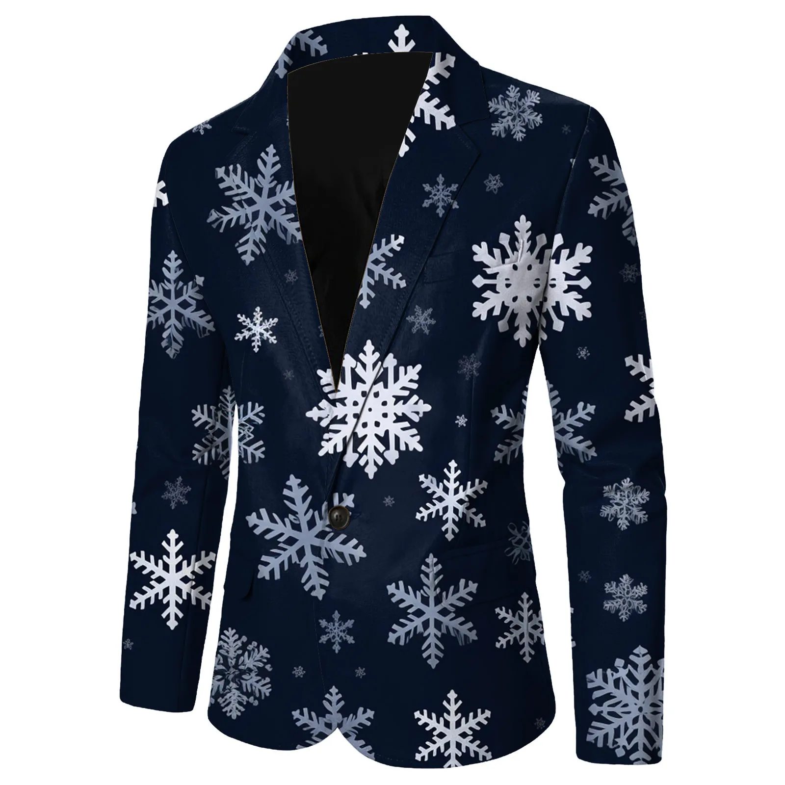 شهم بليزرات 2026 السنة الجديدة عيد الميلاد بدلة رجالي سترة سليم صالح كم طويل التلبيب زر سترة مع جيب معطف على شكل ثوب